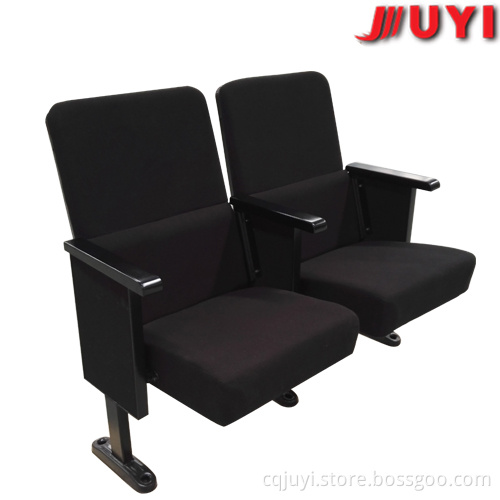 China Wood Teater chairs good quality fabric Auditorium leg arm chair JY-302